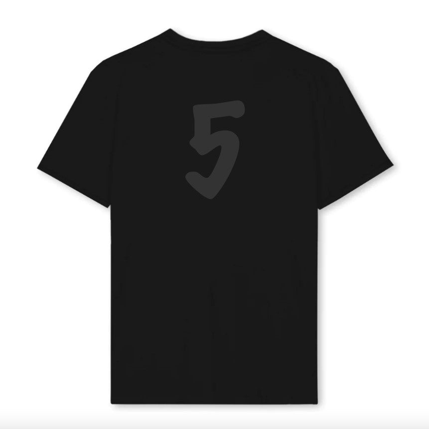 5 Futsal Minimalist T-Shirt - Black